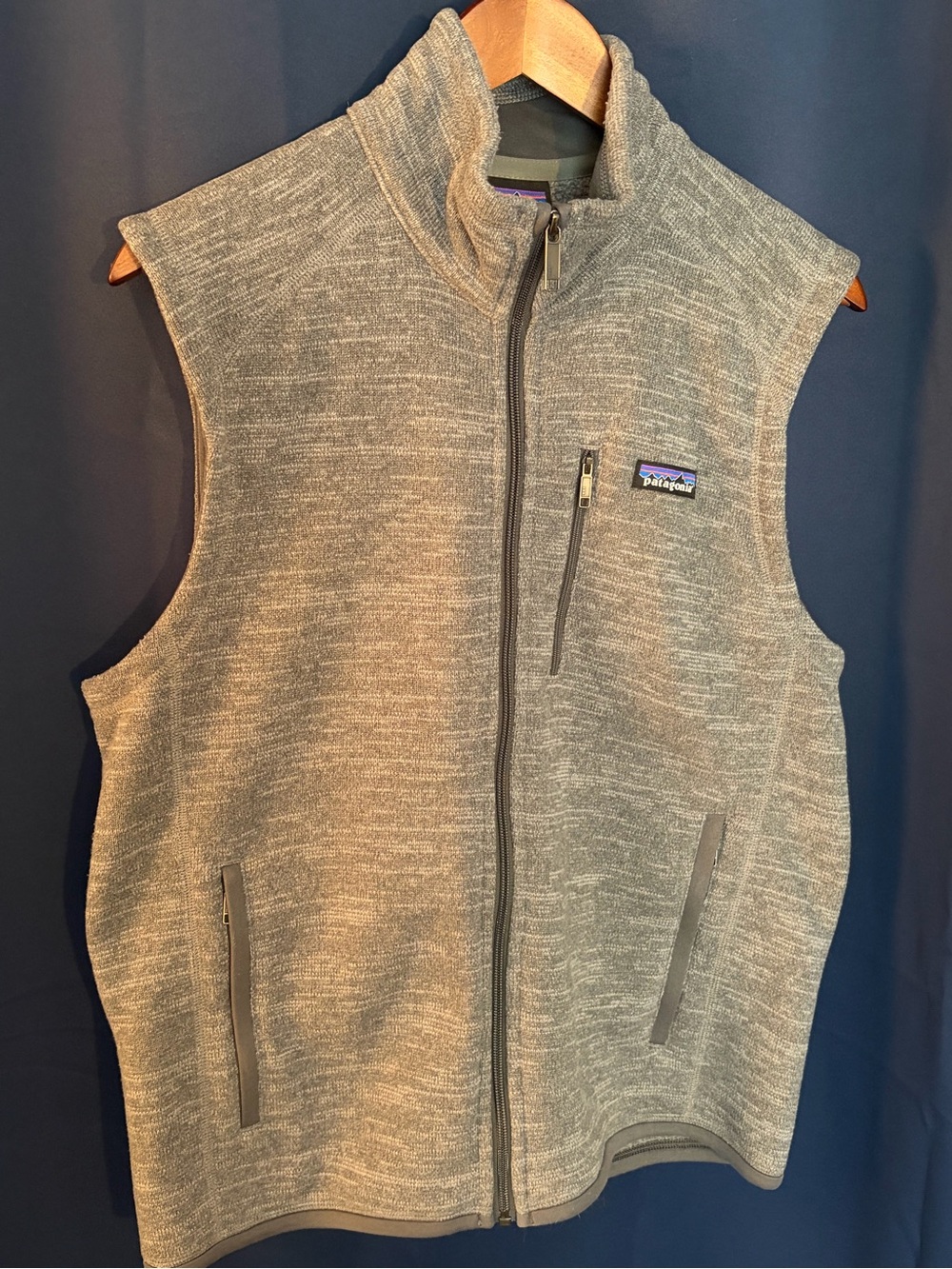 Patagonia Men’s Gray Better Sweater Vest Size Medium